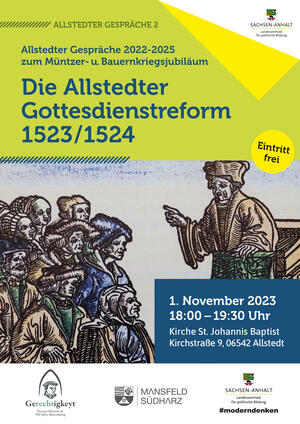 Bild vergrößern: Plakat 2. Allstedter Gespräch