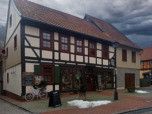 Bild vergrößern: Blick auf das Geburtshaus Thomas Müntzers