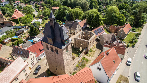 Wigberti-Kirche Drohnenaufnahme